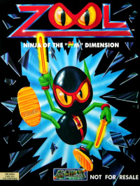 Zool Ninja Of The Nth Dimension Amiga US box art